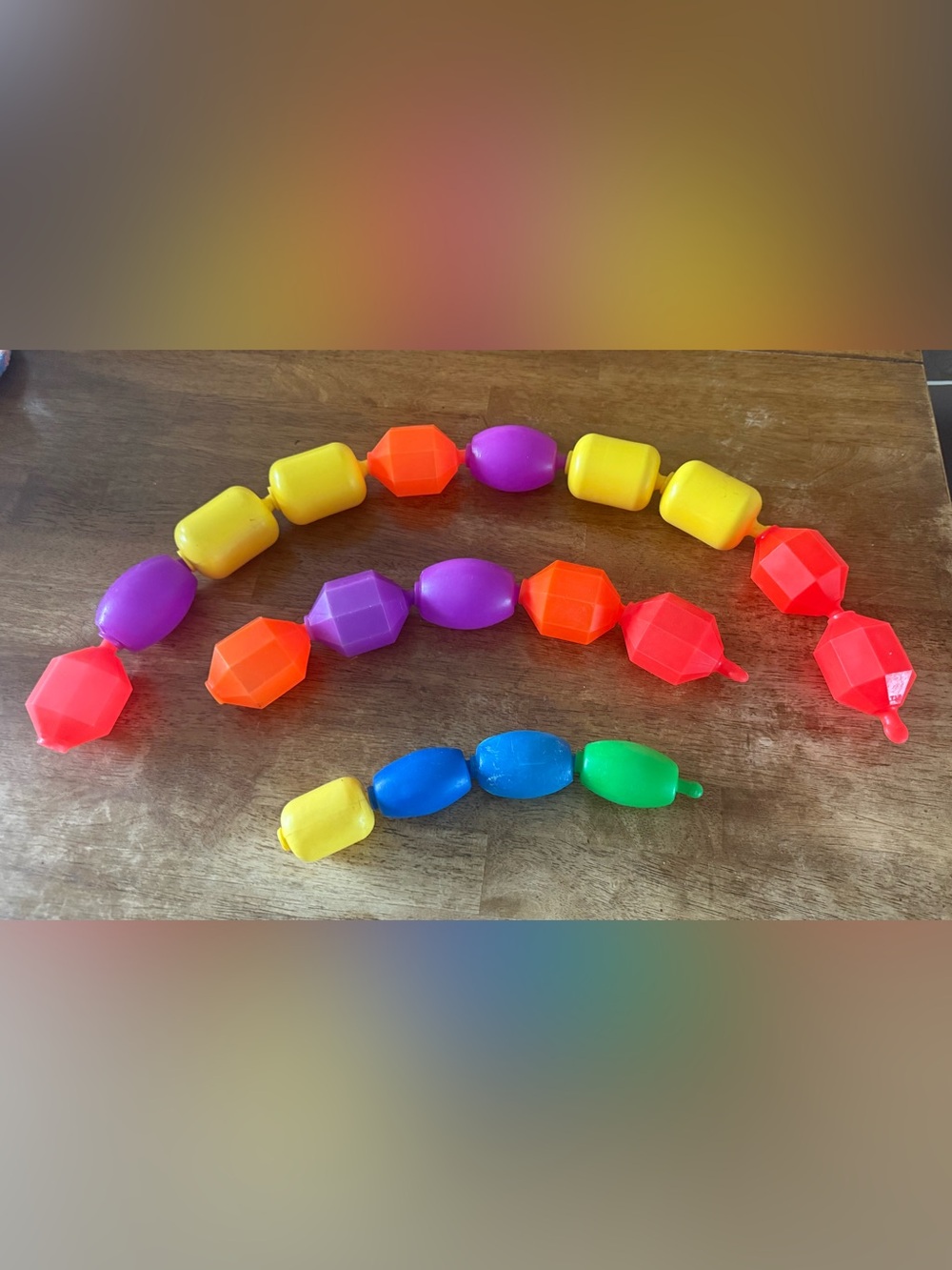 Fisher Price-Snap-Lock Beads-Pop Beads-Vintage-Lot of 19